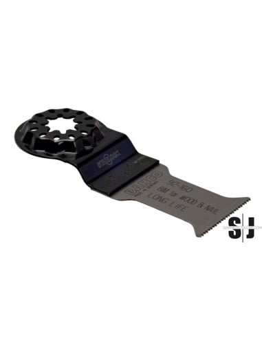 Hoja multi herramientas con forma estándar para cortes universales en madera con clavos 35 mm