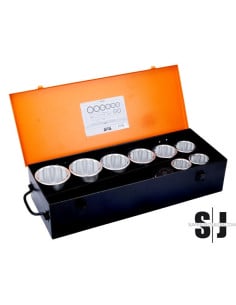 Juego de vasos de 1" con perfil bi-hexagonal imperial (11 unidades de 670 mm)