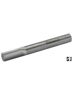 Lima rotativa cilíndrica de carburo de tungsteno, de 3 x 13 mm, para metal, con extremo de corte doble medio (14/7 DPP, 3 x 60 m