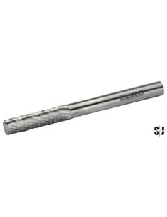 Lima rotativa cilíndrica de carburo de tungsteno, de 6 x 25 mm, para la reparación de neumáticos (extremo de corte 16/8 DPP, 6 m