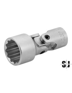 Vaso articulado con cuadradillo de 3/8" con perfil bi-hexagonal de 9/16"