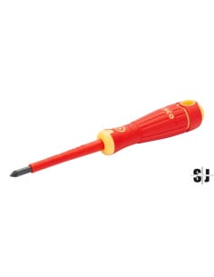 Destornillador Pozidriv aislado VDE BahcoFit con mango multicomponente, PZ3 x 150 mm