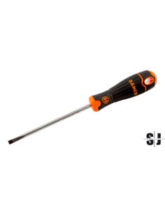 Destornillador de punta recta ranurada BahcoFit con agarre de goma, 0,8 mm x 4 mm x 250 mm