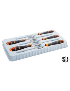 Juego de 5 destornilladores BahcoFit con agarre de goma