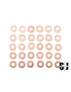 Set de 30 arandelas de cobre para inyectores