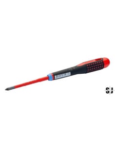 Destornillador Pozidriv aislado VDE y delgado ERGO™ con mango de tres componentes, PZ2 x 100 mm