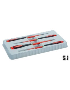 Juego de destornilladores TORX® varilla fina y aislados VDE ERGO™ con mango de tres componentes (4 piezas)