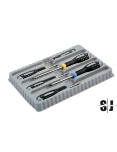 Juego de 6 destornilladores para ranurados y Pozidriv ERGO™ con agarre de goma