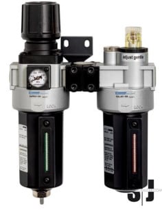 Unidad de filtro regulador y lubricador de 1/2" con salida de aire limpio seco de tipo T|Unidad de filtro regulador y lubricador