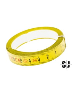 Cinta métrica adhesiva de acero para encimeras, con lectura de derecha a izquierda (3 m)