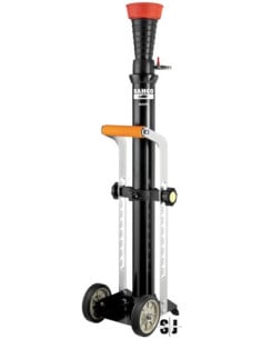 Extractor de humos de accionamiento neumático. Tubo interior extensible de 2.5m dentro de la carcasa de Aluminio