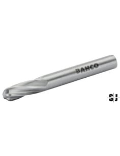 Lima rotativa cilíndrica de punta redonda, de carburo de tungsteno, 6 x 16 mm, para aluminio, con corte de aluminio (5 DPP, 6 mm