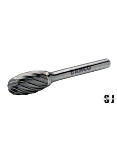 Limas rotativas ovaladas de carburo de tungsteno, 9,6 x 16 mm, para acero inoxidable 10 DPP, 6 mm