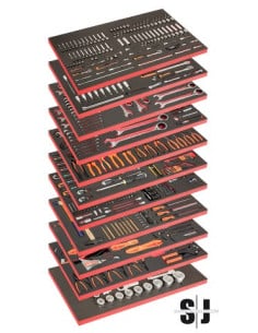 Composición de 11 foams para mantenimiento general (758 piezas)