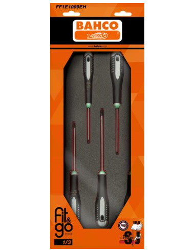 Juego de destornilladores TORX® T8-T30 en bandeja de foam 1/3 Fit&Go (6 piezas, blíster)