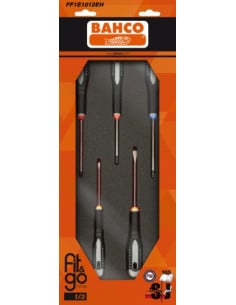Juego de destornilladores ERGO en bandeja de foam 1/3 Fit&Go (6 piezas, blíster)