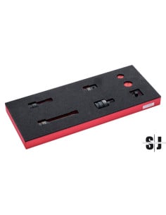 Juego de vasos de impacto de 1/2" a 3/4" en bandeja de foam 1/3 Fit&Go (7 piezas)