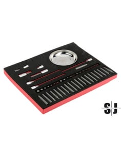 Juego de plato magnético y puntas en bandeja de foam 2/3 Fit&Go (50 piezas)