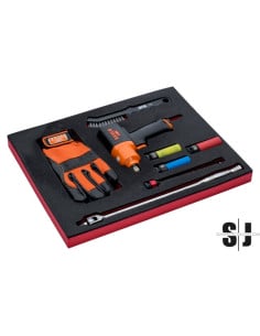 Juego de llaves de impacto mini de 1/2" en bandeja de foam 2/3 Fit&Go (9 piezas)