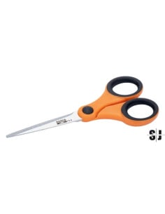 Tijera de uso floral mediana de 165 mm con anillas de tacto suave