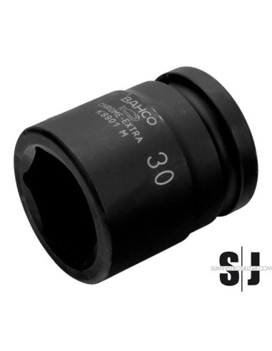 Vaso de impacto con cuadradillo de 3/4" con perfil hexagonal de 29 mm y acabado fosfatado