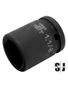 Vaso de impacto con cuadradillo de 3/4" con perfil hexagonal de 2-1/4" y acabado fosfatado
