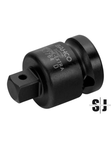 Adaptador para puntas con cuadradillo de 3/4" a 1/2" con acabado fosfatado de 45 mm