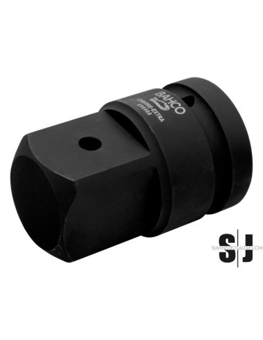 Adaptador para puntas con cuadradillo de 1" a 1-1/2" con acabado fosfatado de 81 mm