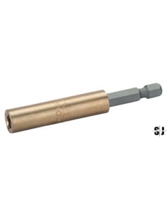 Adaptador universal de cobre-berilio para perfil hexagonal de 1/2" con anilla de retención de 75 mm