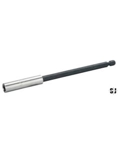 Portapuntas magnético universal de 150 mm con anilla de retención para perfil hexagonal de 1/4" (5 piezas/caja de plástico)