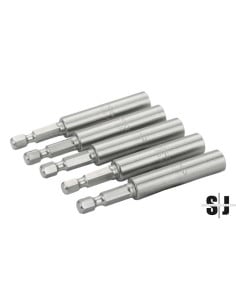 Portapuntas universal de 75 mm con anilla de retención para perfil hexagonal de 1/4" (1 unidad/soporte de plástico)