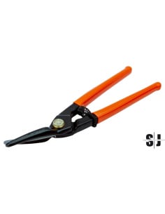 Tijera cortachapas tradicional/industrial de corte recto y a izquierdas con dos hojas finas y muelle de retorno (270 mm)