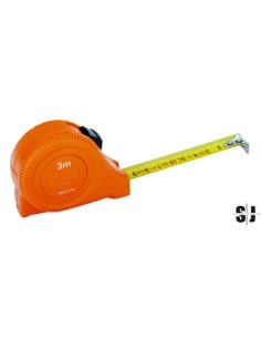 Flexómetro métrico/imperial con botón de bloqueo positivo, 3 m