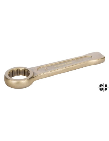 Llave estrella de golpe de 110 mm, anti-chispa de aluminio bronce (445 mm)