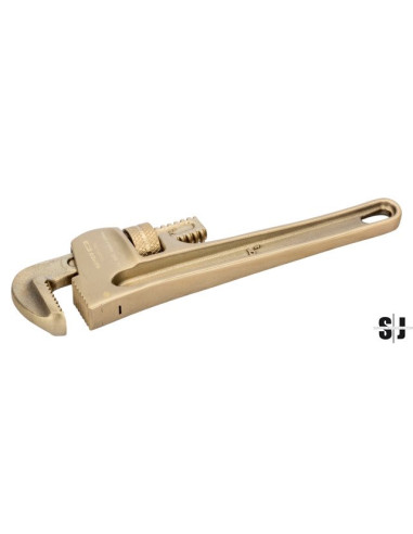 Llave para tubo 30 mm, para industria pesada, anti-chispa de aluminio bronce (250 mm)