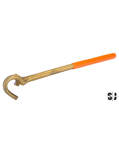Llave para válvulas larga de 36 mm, anti-chispa de aluminio bronce (370 mm)