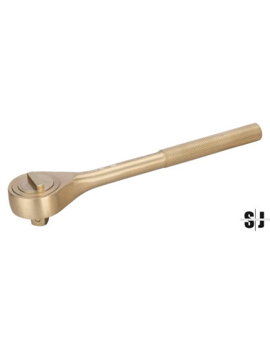 Carraca reversible de 1/2", anti-chispa de aluminio bronce (245 mm)