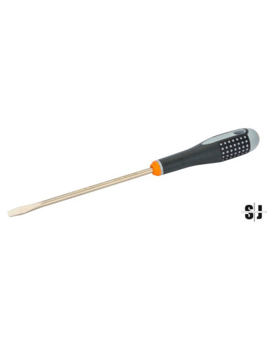Destornillador ranurado anti-chispa de aluminio bronce ERGO™ (1,2 x 8 x 150 mm)