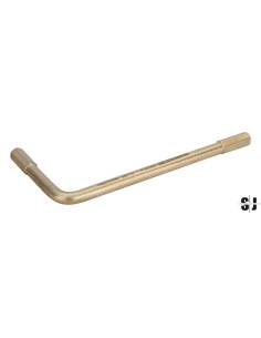 Llave acodada, anti-chispa de aluminio bronce (5 mm)