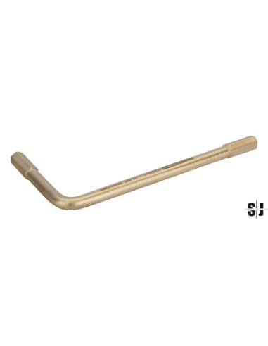 Llave acodada, anti-chispa de aluminio bronce (9 mm)