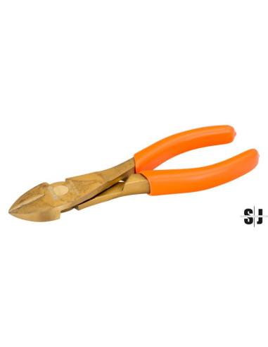 Alicate de corte diagonal para industria pesada, anti-chispa de aluminio bronce (160 mm)