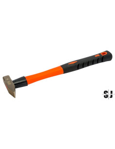 Martillo tipo alemán, anti-chispa, con cabeza de aluminio bronce y mango de fibra de vidrio (1,5 kg)