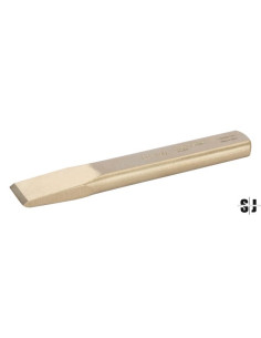 Cincel plano, anti-chispa, de aluminio bronce y con punta de 22 mm (200 mm)