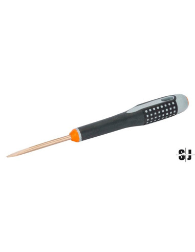 Destornillador ranurado, anti-chispa de Cobre Berilio ERGO™ (1 x 6 x 105 mm)