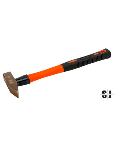Martillo tipo alemán, anti-chispa, con cabeza de Cobre Berilio y mango de fibra de vidrio (1,5 kg)