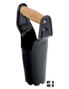 Plantador de bulbos con mango de madera resistente