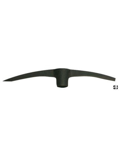 Pico con cabeza y acoplamiento circular para trabajos de construcción de 52 mm x 450 mm y 2 kg