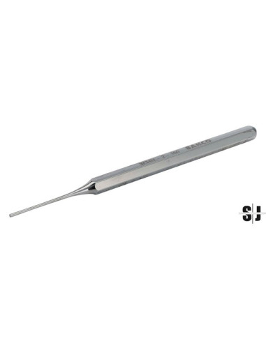 Botador cilíndrico de 8 mm con mango hexagonal, embalaje en blíster, 150 mm