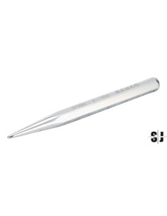 Granete de 5 mm con mango hexagonal y acabado cromado, embalaje en blíster, 120 mm