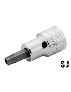 Vaso con punta y cuadradillo de 3/8" para tornillos TORX® TR40 (embalaje en blíster)